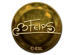 Aufkleber | felps (Gold) | Kattowitz 2019
