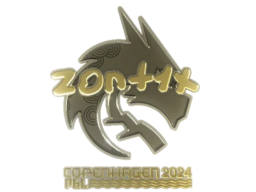 Pegatina | zont1x (dorada) | Copenhague 2024