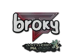 Adesivo | broky | Antuérpia 2022