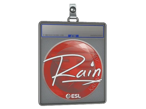 Placa de Adesivo | rain | Katowice 2019