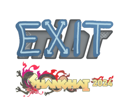 Aufkleber | exit | Shanghai 2024
