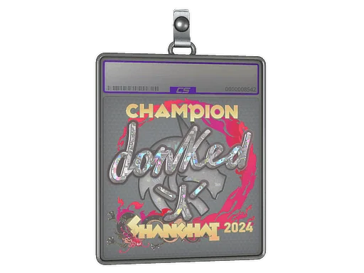 Placa de Adesivo | donk (Purpurinado) | Campeões do Xangai 2024