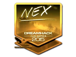 Adesivo | nex (Dourado) | Cluj-Napoca 2015