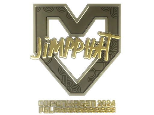 Klistermärke | Jimpphat (guld) | Copenhagen 2024