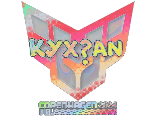 Naklejka | kyxsan (holograficzna) | Kopenhaga 2024