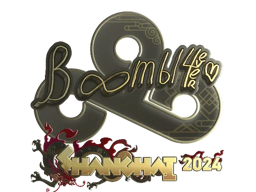 Klistermärke | Boombl4 (guld) | Shanghai 2024