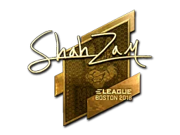 Pegatina | ShahZaM (dorada) | Boston 2018