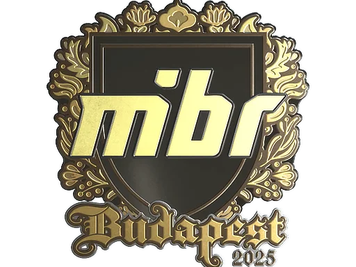 Aufkleber | MIBR (Gold) | Budapest 2025
