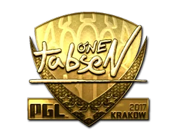 Klistermärke | tabseN (Guld) | Krakow 2017