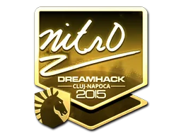 Sticker | nitr0 (Gold) | Cluj-Napoca 2015