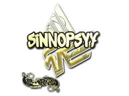 Adesivo | sinnopsyy (Dourado) | Paris 2023