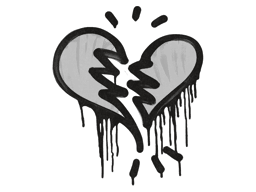 Sealed Graffiti | Broken Heart (Shark White)