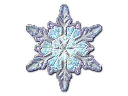 Aufkleber | Schneeflocke (Glitzer)