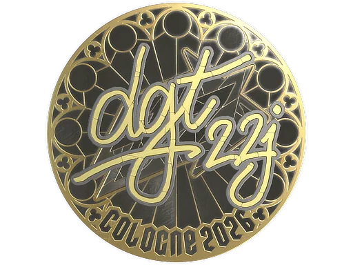 Aufkleber | dgt (Gold) | Köln 2026