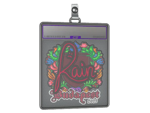 Sticker Slab | rain (Embroidered) | Budapest 2025