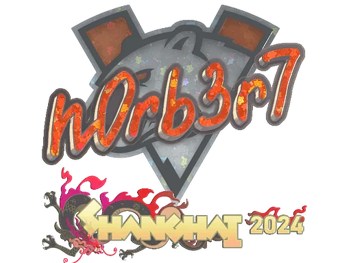 Aufkleber | n0rb3r7 (Glitzer) | Shanghai 2024