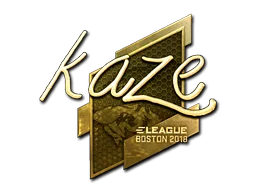 Naklejka | Kaze (złota) | Boston 2018