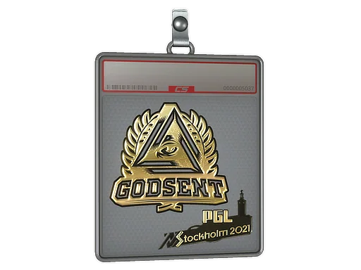 Sticker Slab | GODSENT (Gold) | Stockholm 2021
