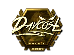 Naklejka | DavCost (złota) | Londyn 2018