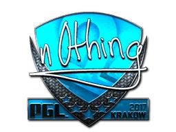 Klistermärke | n0thing (Foil) | Krakow 2017