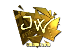 Klistermärke | JW (Guld) | Cologne 2016