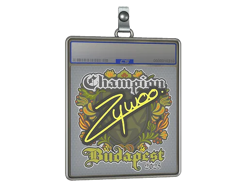Placa de pegatinas | ZywOo (campeón) | Budapest 2025