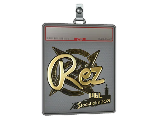 Pokrowiec na naklejkę | REZ (złota) | Sztokholm 2021