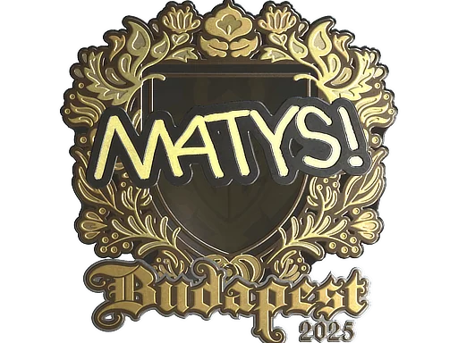 Adesivo | MATYS (Dourado) | Budapeste 2025