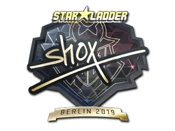 Aufkleber | shox (Gold) | Berlin 2019