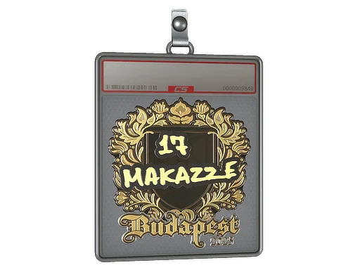 Pokrowiec na naklejkę | makazze (złota) | Budapeszt 2025