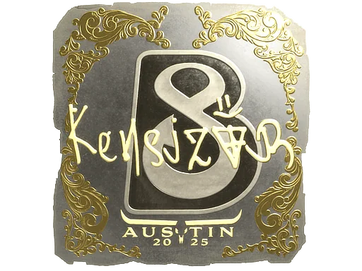 Aufkleber | kensizor (Gold) | Austin 2025
