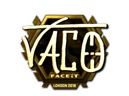 Pegatina | TACO (dorada) | Londres 2018