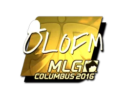 Pegatina | olofmeister (dorada) | MLG Columbus 2016