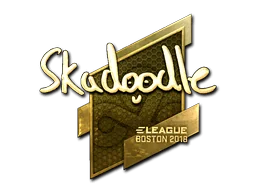 Pegatina | Skadoodle (dorada) | Boston 2018