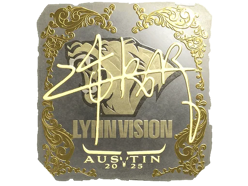 Pegatina | z4KR (dorada) | Austin 2025