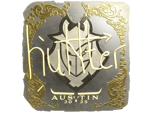 Adesivo | huNter- (Dourado) | Austin 2025