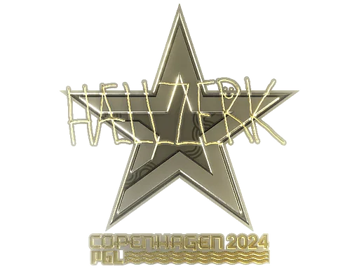Aufkleber | hallzerk (Gold) | Kopenhagen 2024