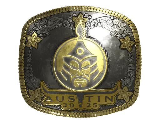 Pegatina | The Mongolz (dorada) | Austin 2025