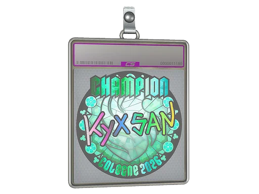 Placa de pegatinas | kyxsan (holográfica, campeón) | Colonia 2026