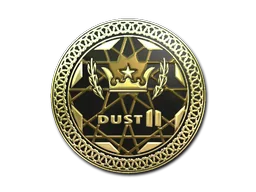 Sticker | Dust II (Gold)