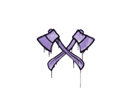 Grafite Lacrado | Machados Cruzados (Violeta violento)