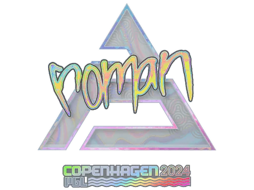 Aufkleber | roman (Holo) | Kopenhagen 2024