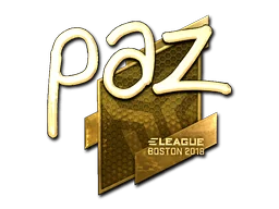 Naklejka | paz (złota) | Boston 2018