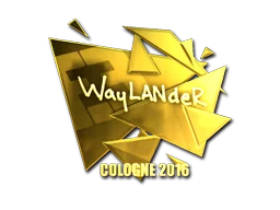 Klistermärke | wayLander (Guld) | Cologne 2016