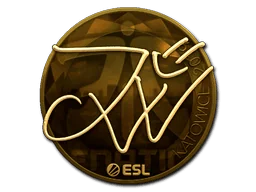 Aufkleber | JW (Gold) | Kattowitz 2019
