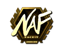 Pegatina | NAF (dorada) | Londres 2018