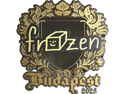 Klistermärke | frozen (guld) | Budapest 2025
