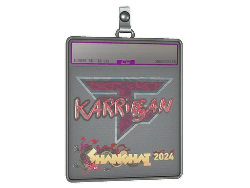 Klistermärkesfodral | karrigan (holo) | Shanghai 2024