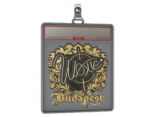 Placa de Adesivo | woxic (Dourado) | Budapeste 2025