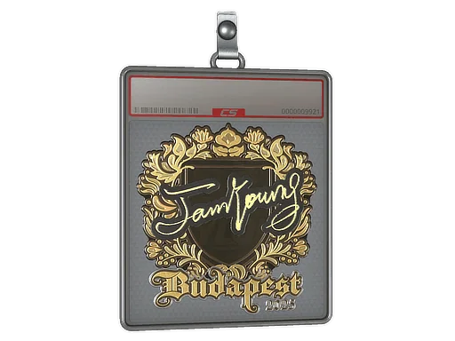 Placa de Adesivo | JamYoung (Dourado) | Budapeste 2025